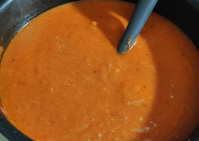 How to Prepare Quick Homemade Creamy Tomato Soup (Version 2)