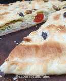 🍅🧀🌱Tarta Caprese con porchetta, piñones y pistachos 🇮🇹