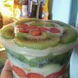 No Bake Fruit Cheesecake