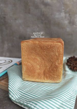 Foto resep No knead White Bread (Roti Tawar Tanpa Ulen)