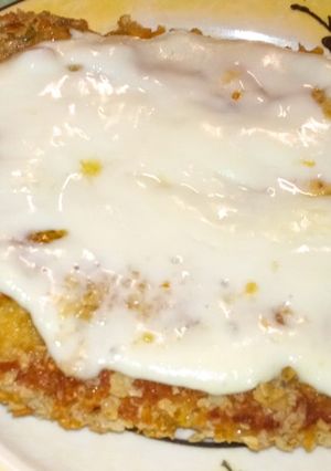 Una foto de Milanesa de garbanzos