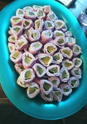 A picture of Ham Pickle Rollups.