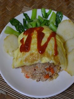 [亨氏番茄醬]醬好炒--滑蛋包番茄炒飯 的食譜成品照片