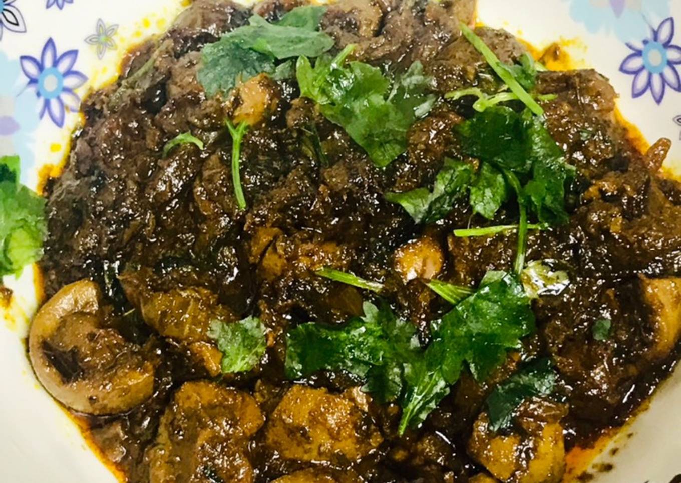 Stir fried Mutton kidneys