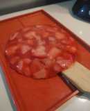 Relleno para torta. Gelatina con frutilla, de agar agar