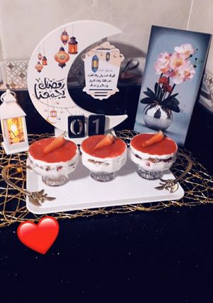 صورة لوصفة كريم ديسار فراولة 🍓