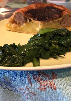 Foto di Pasta brise’,con ripieno di patate e salsiccia