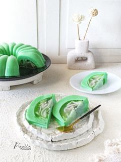 Foto resep Puding Pandan Lapis Kelapa Muda