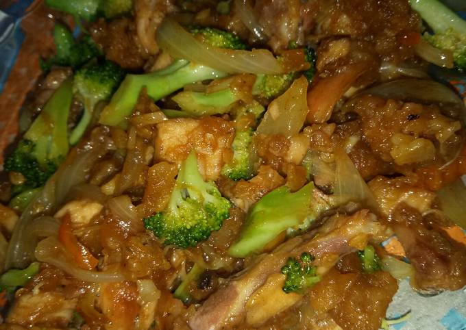 Ayam KFC Brokoli Teriyaki (Makanan bergizi)