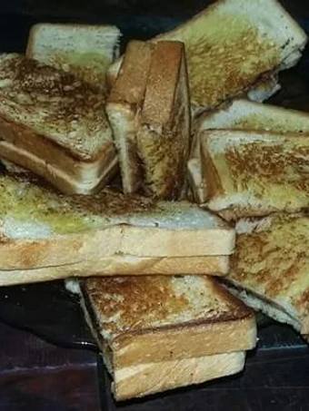 Cara Mudah Membikin Resep Roti Panggang teflon simple yang Enak Banget Anti Ribet, Uenak Banget