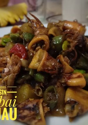 Foto resep Cumi asin cabai hijau