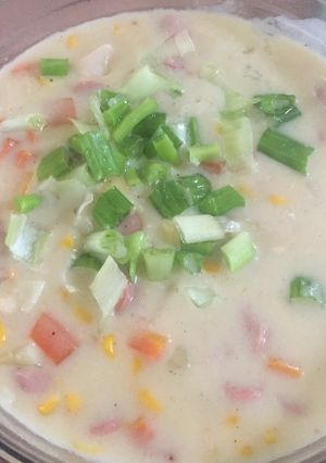 Foto resep Cream soup KFC masak magiccom