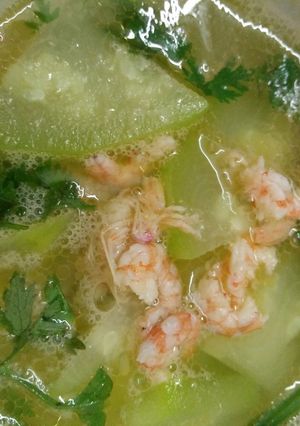 Hình của món Canh diêu hồng nấu tôm.