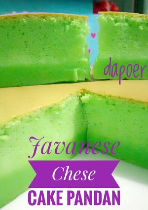 Foto resep Javanese chese cake pandan