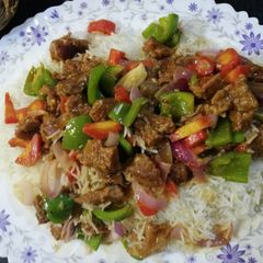 A picture of Spanish Rice.