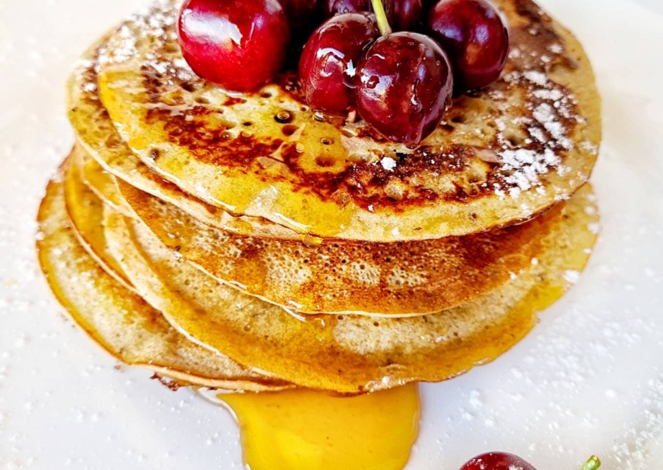 Panquecas sin gluten y sin lácteos, con harina de garbanzo