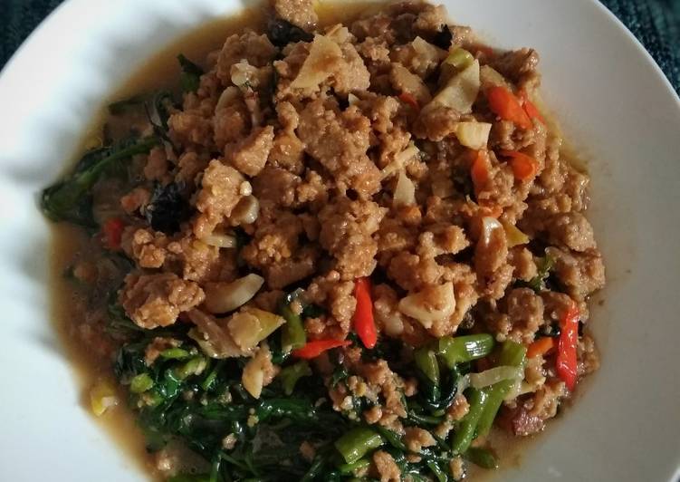 Tumis kangkung oncom SIMPLE tp MANTUL