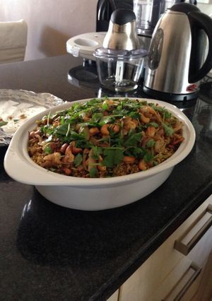 A picture of Chicken Biriyani.