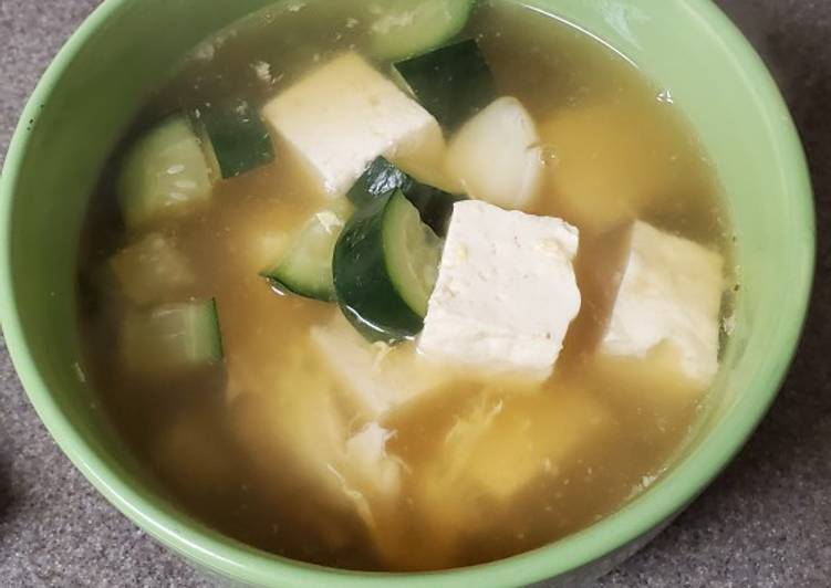 Cara memasak #58 Sup Tahu Timun , Bisa Manjain Lidah