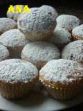 Muffins rellenos de zapallos en almíbar