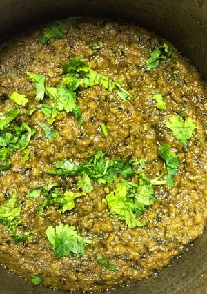 A picture of Keema methi.