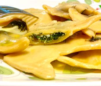 Fast Cooking Methods Spinach  Riccota Cheese Ravioli with Lemon Butter Sauce Most Delicious