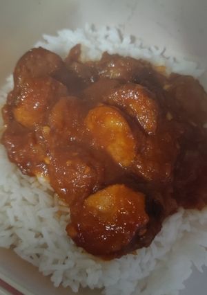 Une photo de Rougail saucisses au cookeo