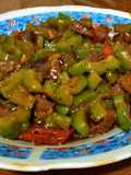Tumis pare cah daging sapi enak