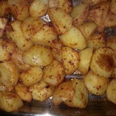 A picture of Honey Baked Potatoes #CookEveryPart #WorldFoodDay.