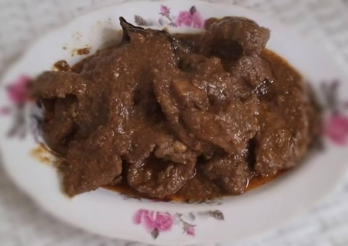 Ini dia! Resep mudah bikin ♥️Rendang hati sapi♥️ dijamin enak