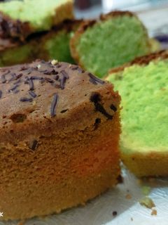 Foto resep Bolu Pandan Tanpa Santan (Loyang tulban uk : 20)
