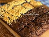 Brownies - crumble & choco topping