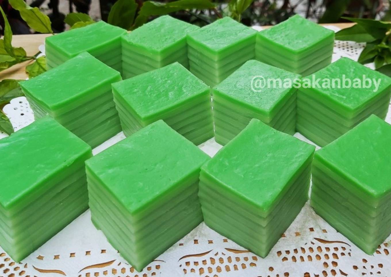 KUE LAPIS BERAS PANDAN | RESEP JAJANAN TRADISIONAL