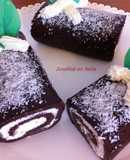 Rollo de chocolate y Nutella sin horno/Rotolo al cioccolato e nutella senza cottura