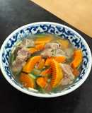 Canh bí đỏ sườn non