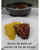 Muslo de pollo en sartén de 24 cm de Essen