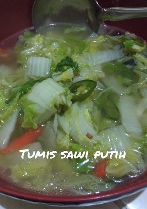 Foto resep Tumis sawi putih