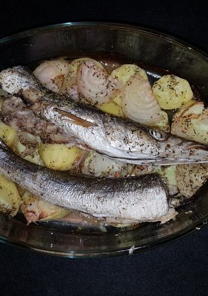 Foto principal de Barracuda con patatas al horno