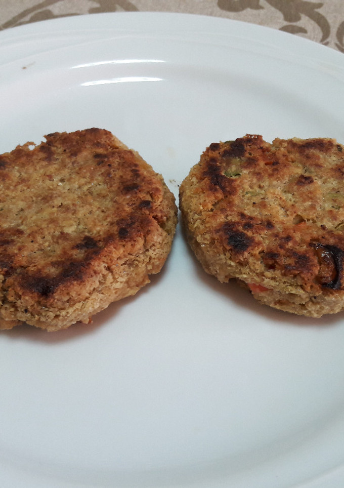 Una foto de Hamburguesas de soja sin gluten y veganas 🍔
