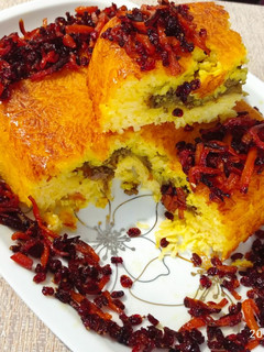 عکسی از دستور ته چین گوشت و بادمجان