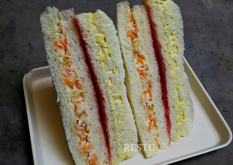 Resep Inkigayo Sandwich untuk bekal makan siang