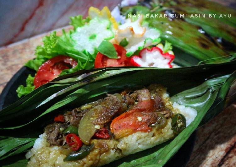 Nasi Bakar Cumi Asin (#PR_BukanNasiBiasa)