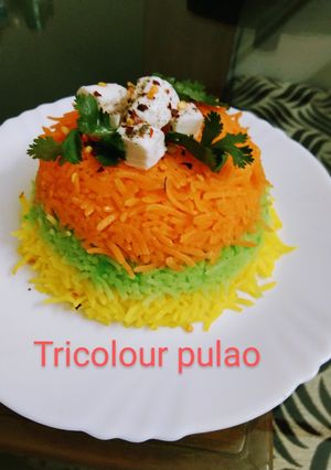 A picture of Tricolour pulao.