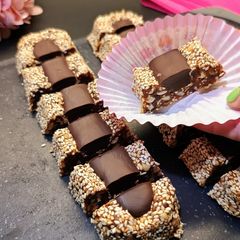 A picture of Healthy Date & Nut Chocolate Candies (No Sugar, No Baking).