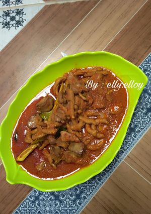 Foto resep Semur ati ampela pedas manis