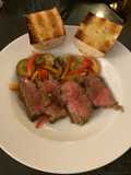 Steak Balsamic with Grilled French Bread