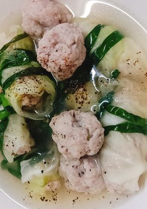 Hình của món Canh bắp cải cuộn thịt.