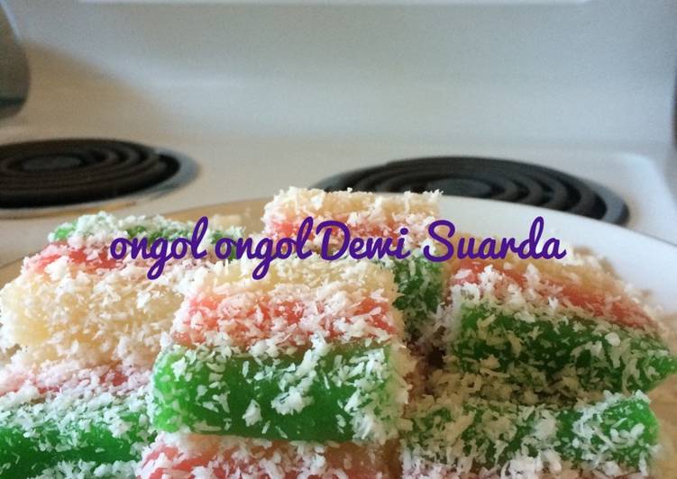 Cara mudah meracik Ongol ongol (lapis singkong) Anti Gagal
