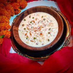A picture of Dry fruits kheer.