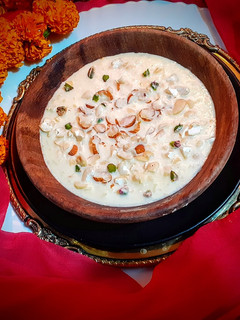 A picture of Dry fruits kheer.